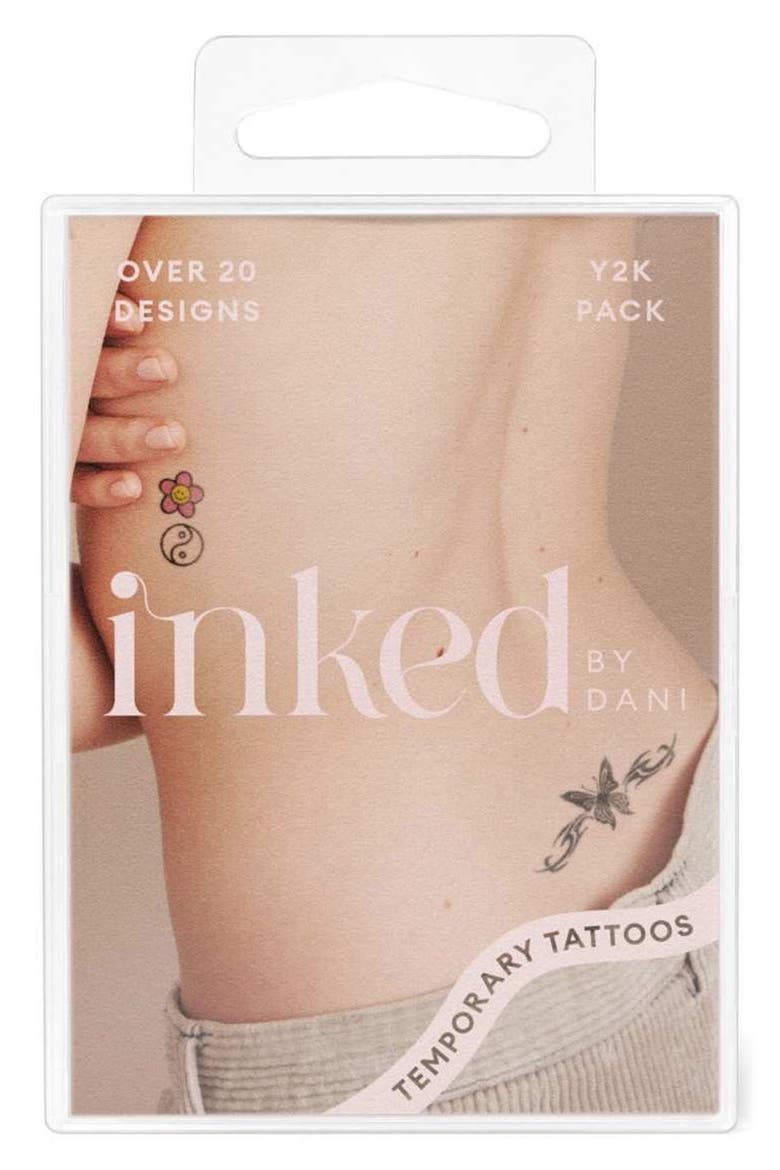Y2K Nostalgia Temporary Tattoos, Alternate, color, MULTI