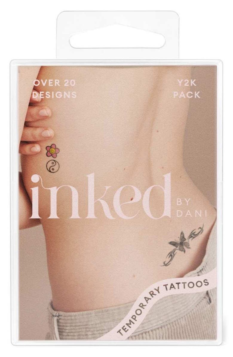 INKED by Dani Y2K Nostalgia Temporary Tattoos, Alternate, color, Multi