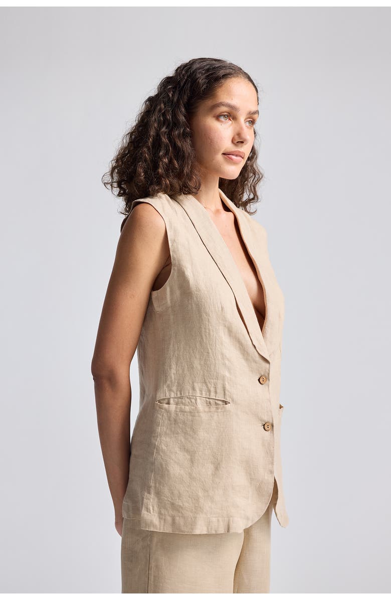 Reistor Sleeveless Hemp Jacket, Alternate, color, Neutral