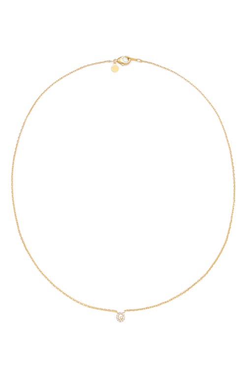 Petit Moments Call Me By Your Name Initial Pendant Necklace In Gold - G