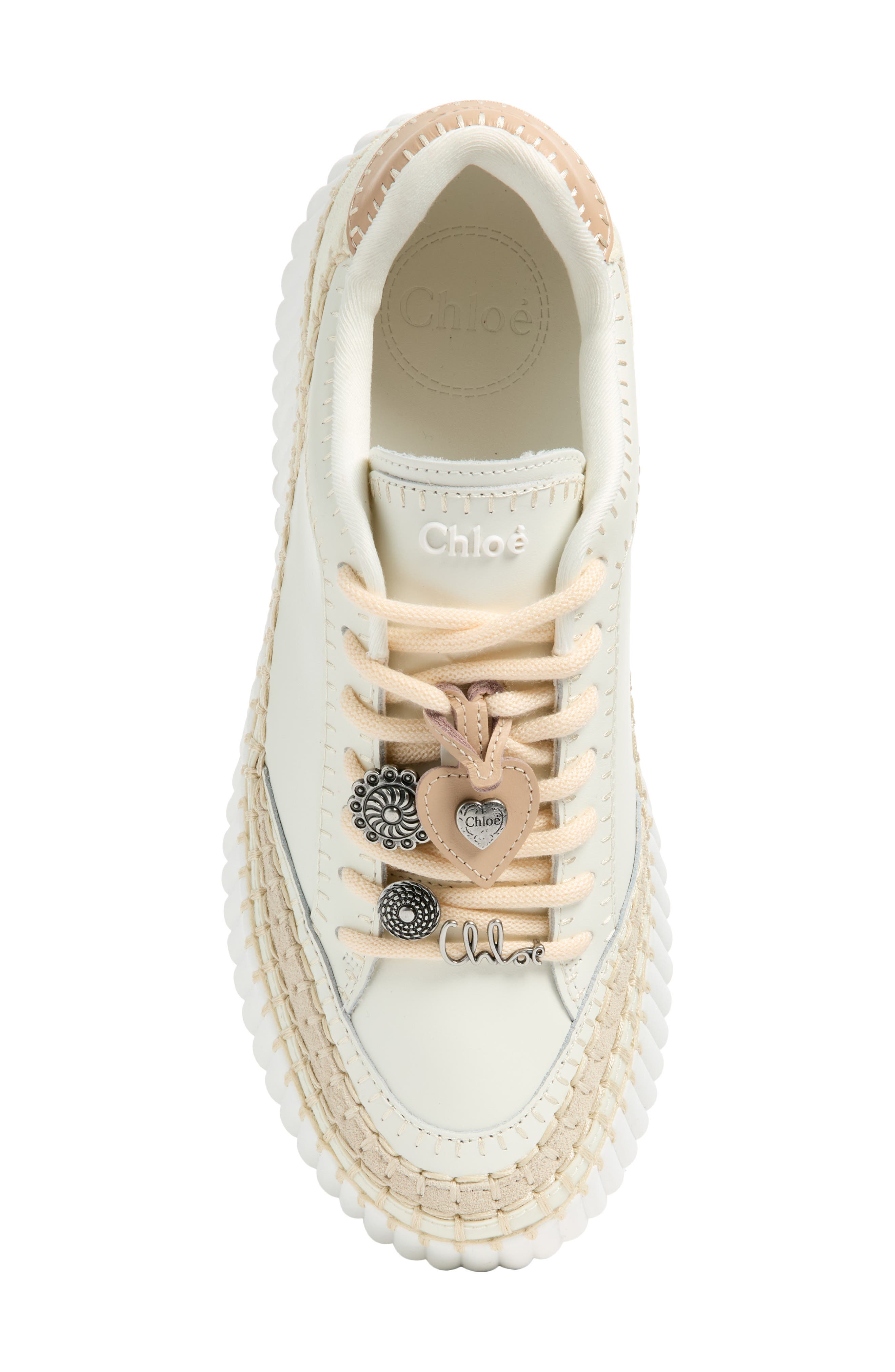 Nama Embellished Platform Sneaker, Alternate, color, LOVELY WHITE
