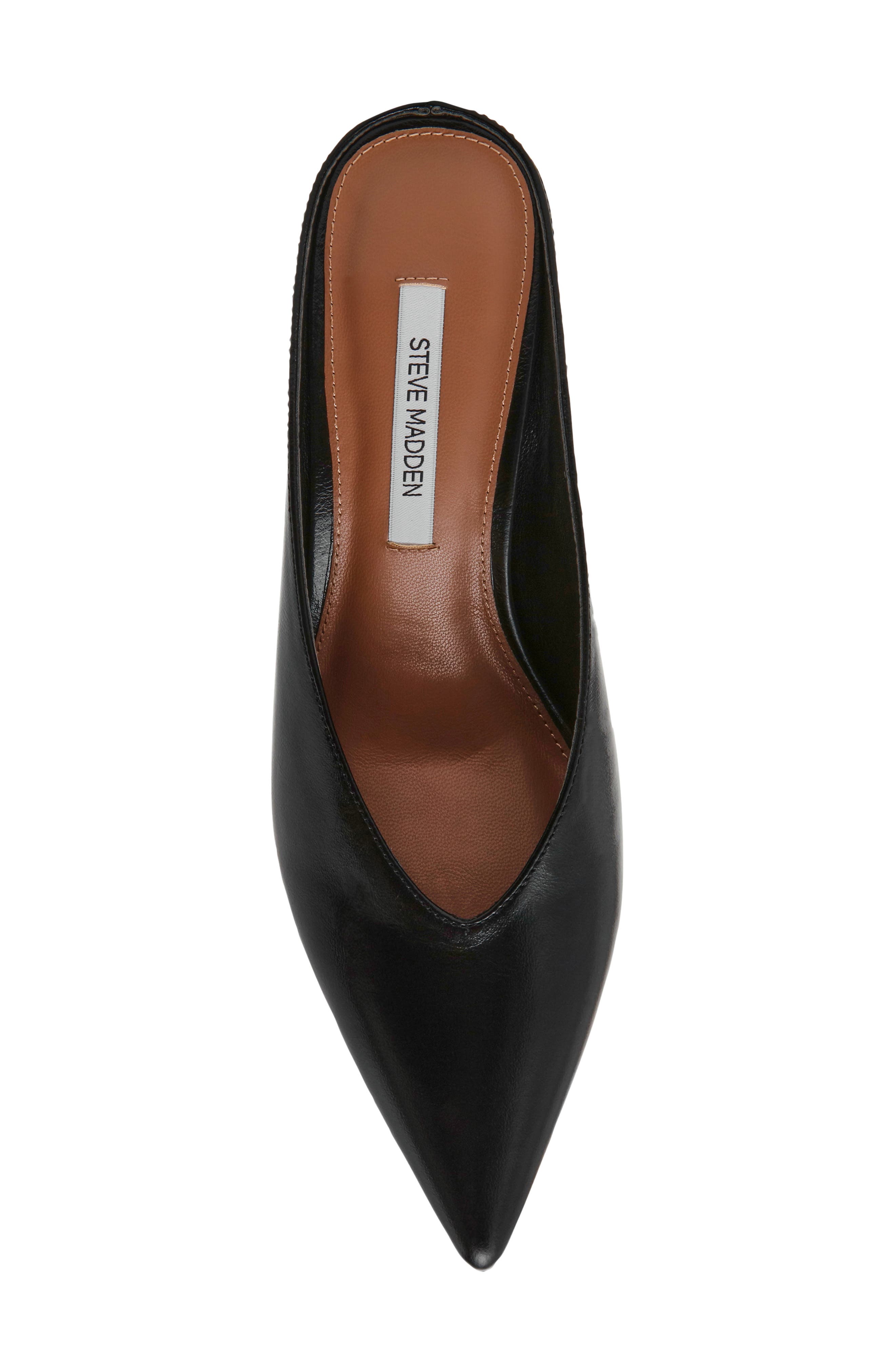 Fonza Mule, Alternate, color, BLACK LEATHER