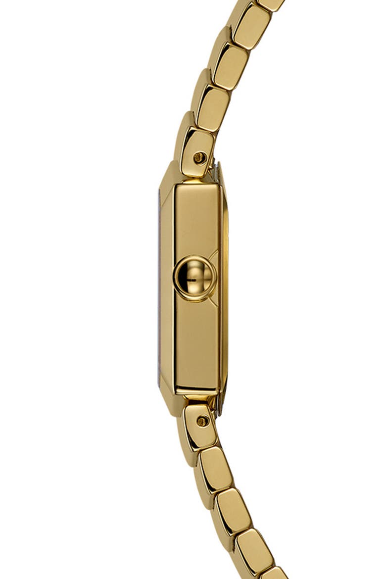 Taffetas Hexagonal Bracelet Watch, 23mm, Alternate, color, STAINLESS / YELLOW GOLD PVD