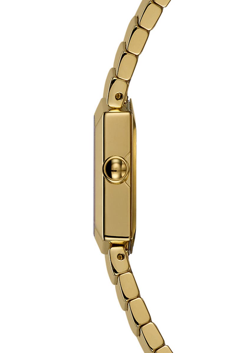 Balmain Taffetas Hexagonal Bracelet Watch, 23mm, Alternate, color, Stainless / Yellow Gold Pvd