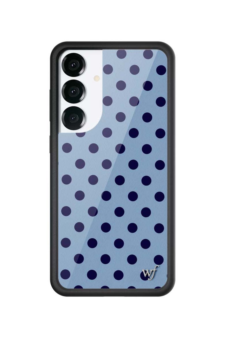 Polka Dot | Blue and Navy Blue Samsung Galaxy S25/S25 Edge/S25 Plus/S25 Ultra Case, Main, color, Galaxy S25 Plus