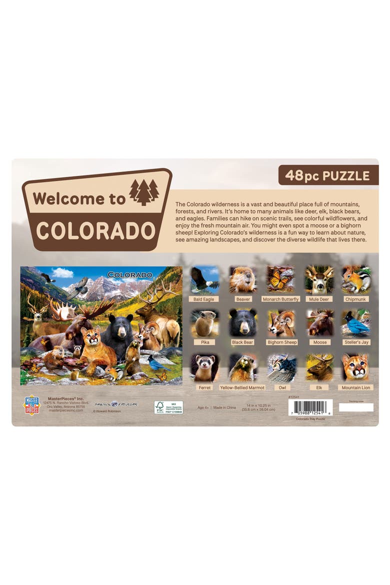Colorado 48 Piece Tray Puzzle, Alternate, color, Multicolor
