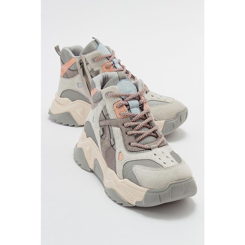 Prologue Shoes Lowel Sneaker Boot In Gray
