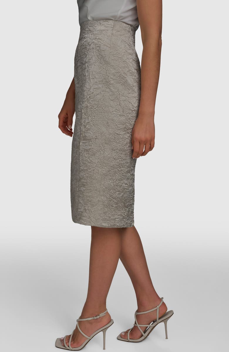 Donna Karan New York Crinkled Satin Pencil Skirt, Alternate, color,