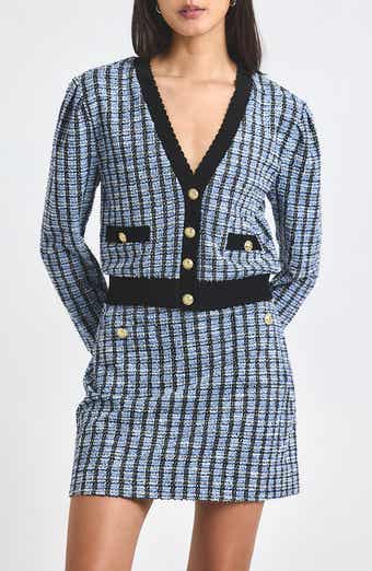 Derek Lam 10 Crosby Alira Stretch Tweed Aline Miniskirt