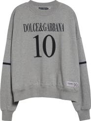 Dolce&Gabbana Stampa Oversize Logo Graphic Sweatshirt