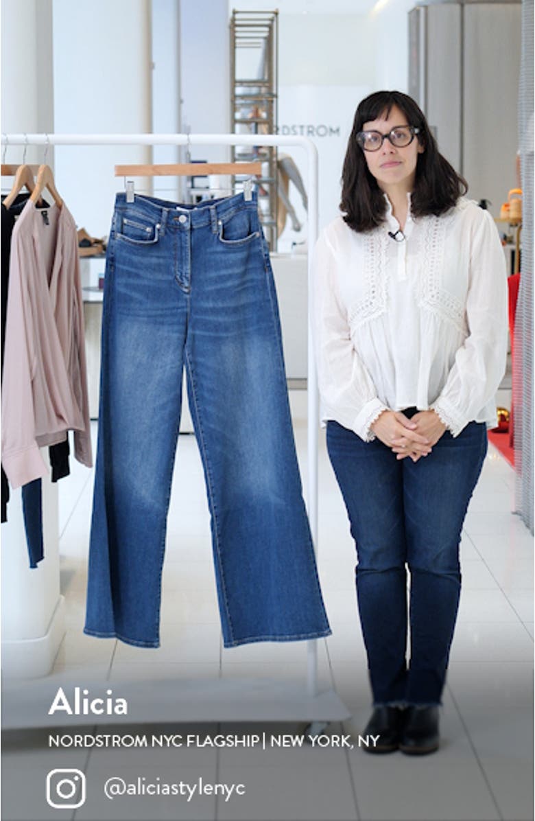 Ameria High Waist Stretch Wide Leg Jeans, sales video thumbnail