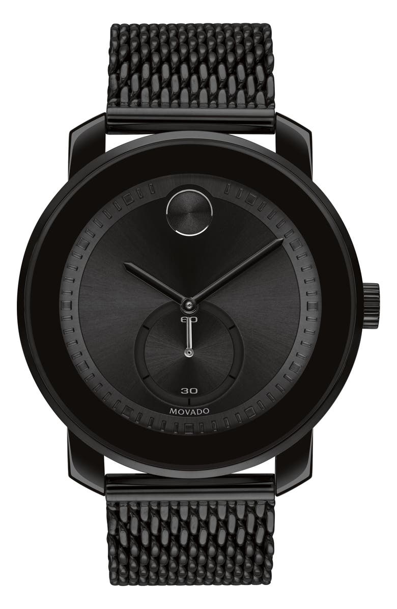 Movado Bold Sport Mesh Strap Watch, 44.5mm, Main, color,