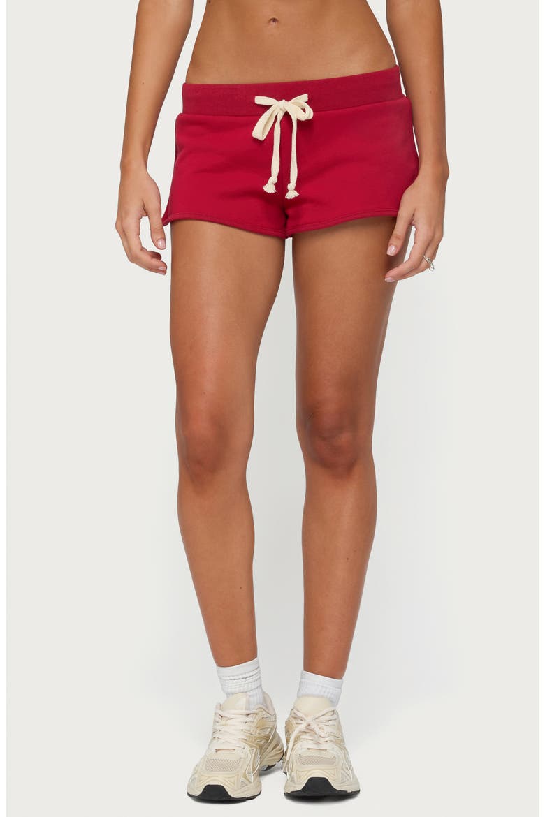 Celiah French Terry Shorts, Main, color, RED