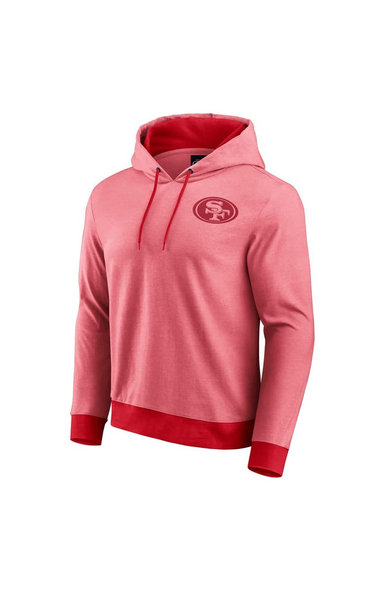Darius Rucker Collection by Fanatics Men's Darius Rucker Collection by Fanatics Scarlet San Francisco 49ers Tonal Knit Pullover Hoodie, Alternate, color, Heather Red