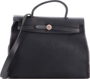 Pre-Owned Hermes Herbag Toile And Leather Pm