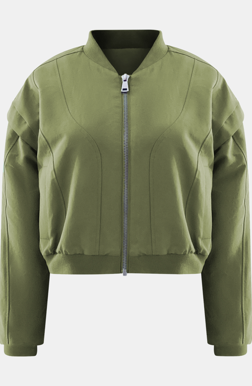 Ow Collection Yokon Crop Bomber Jacket