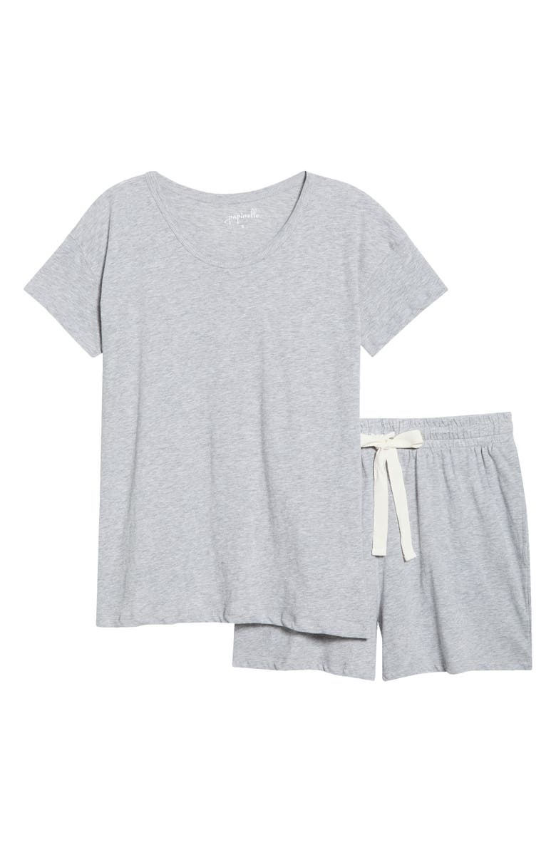 Papinelle Ada Boxer Short Pajamas, Alternate, color, Grey