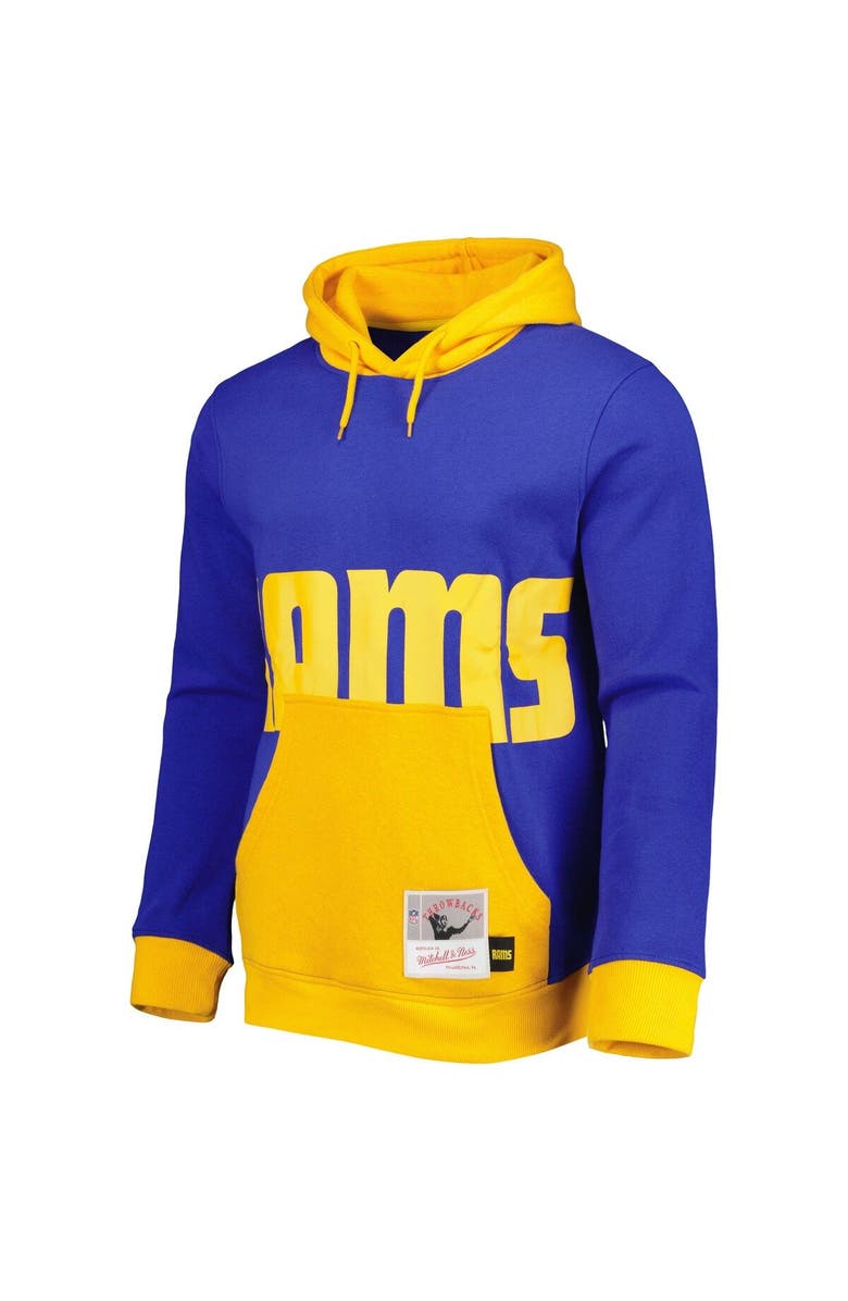Mitchell & Ness Men's Mitchell & Ness Royal Los Angeles Rams Big Face 5.0 Pullover Hoodie, Alternate, color, Royal