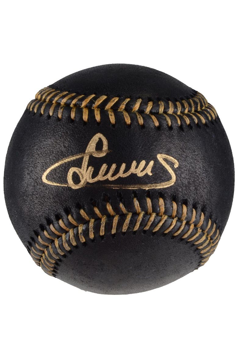 Luis Severino New York Yankees Autographed Black Leather Baseball, Main, color, Black