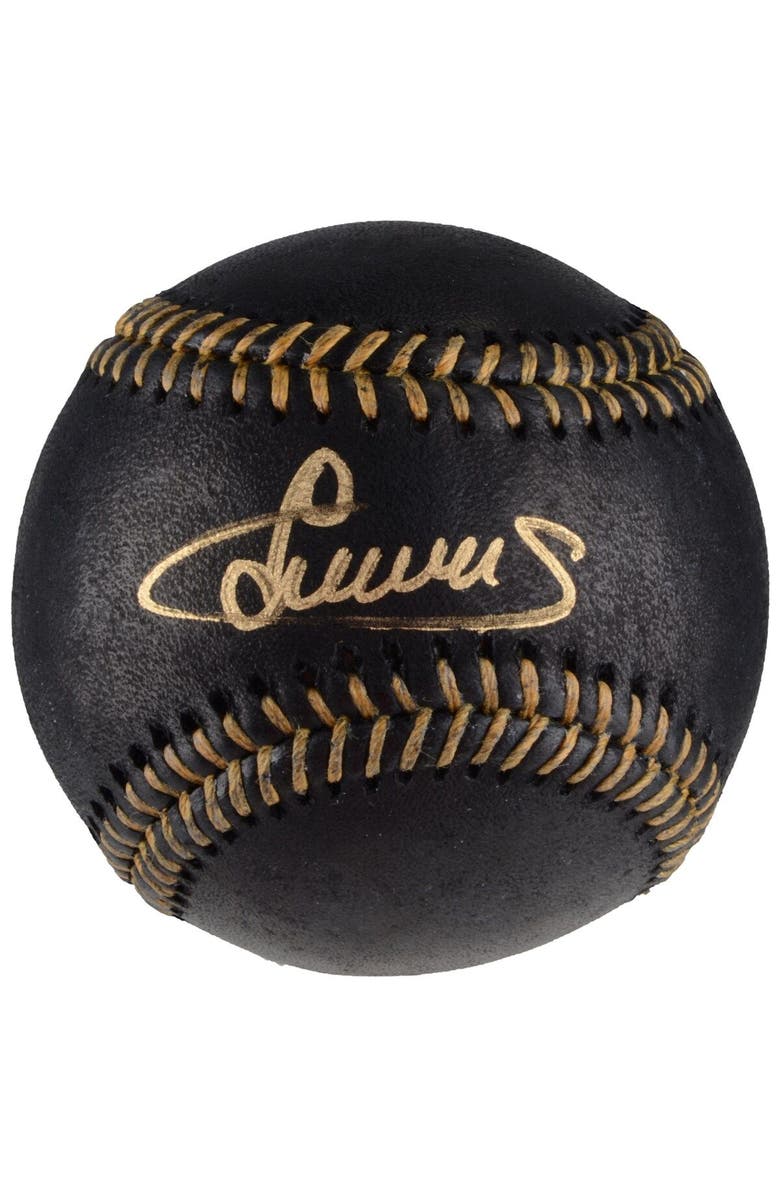 FANATICS AUTHENTIC Luis Severino New York Yankees Autographed Black Leather Baseball, Main, color,