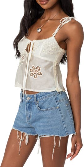 トップス ERiKO KATORi flower embroidery camisole flower embroidery camisole | ERiKOKATORi