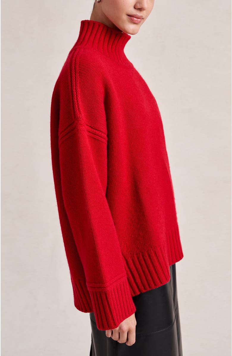 La Ligne Archie Turtleneck, Alternate, color, Dark Red