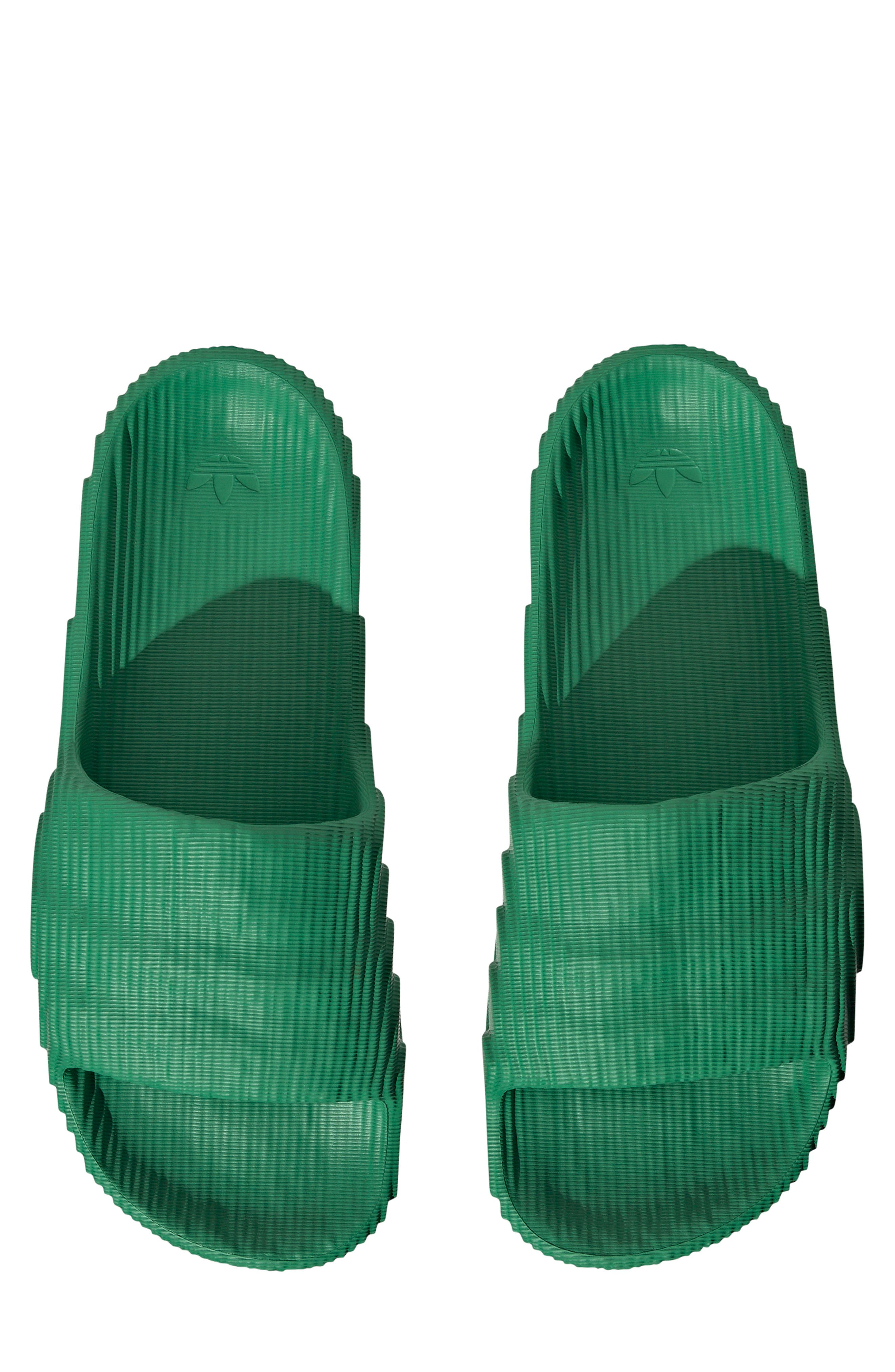 adidas Gender Inclusive Adilette 22 Sport Slide, Alternate, color, Green/ Ftwr White/ Green