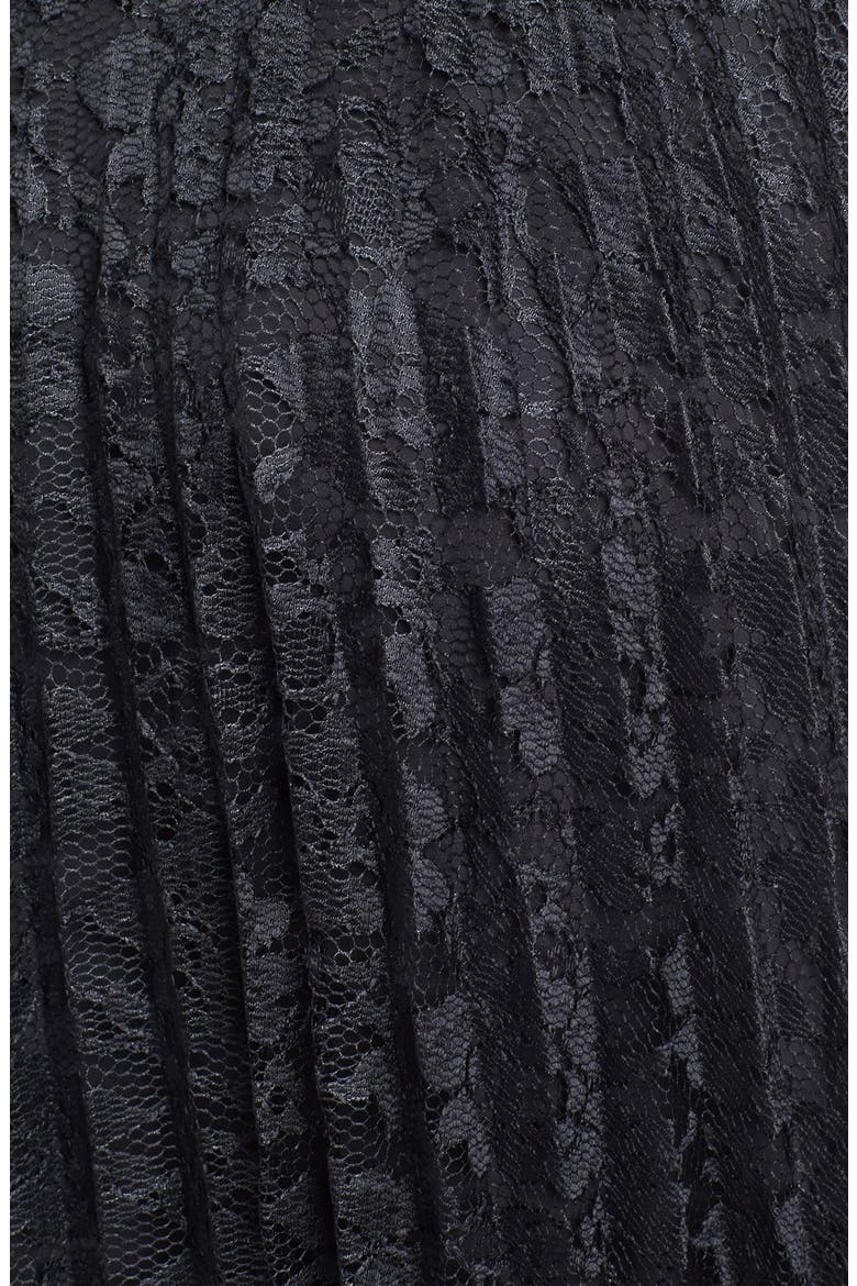 Knife Pleat Lace Maxi Skirt, Alternate, color, BLACK