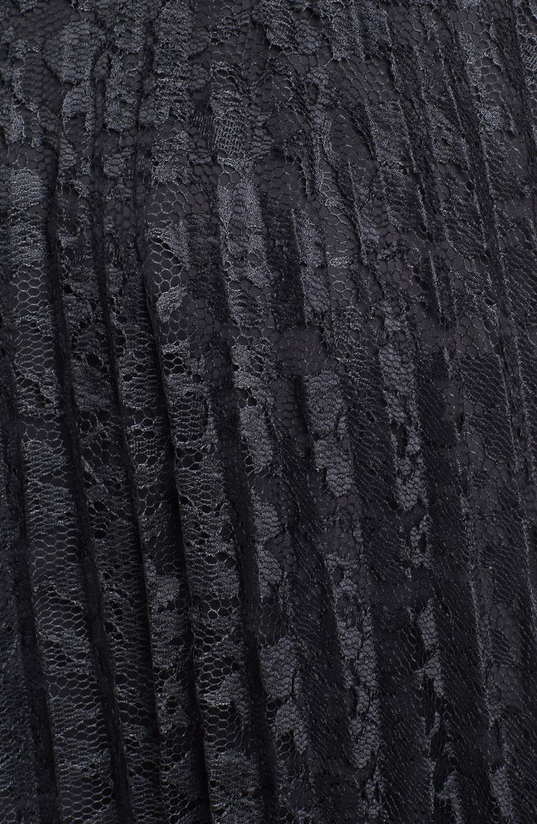 Free People Knife Pleat Lace Maxi Skirt, Alternate, color, 