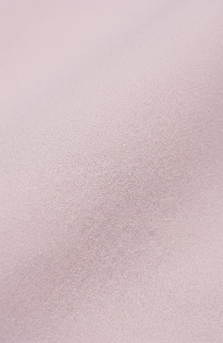 Modenaire Mock Neck Peplum Top And Mini Skirt Set, Alternate, color, Pastel Pink