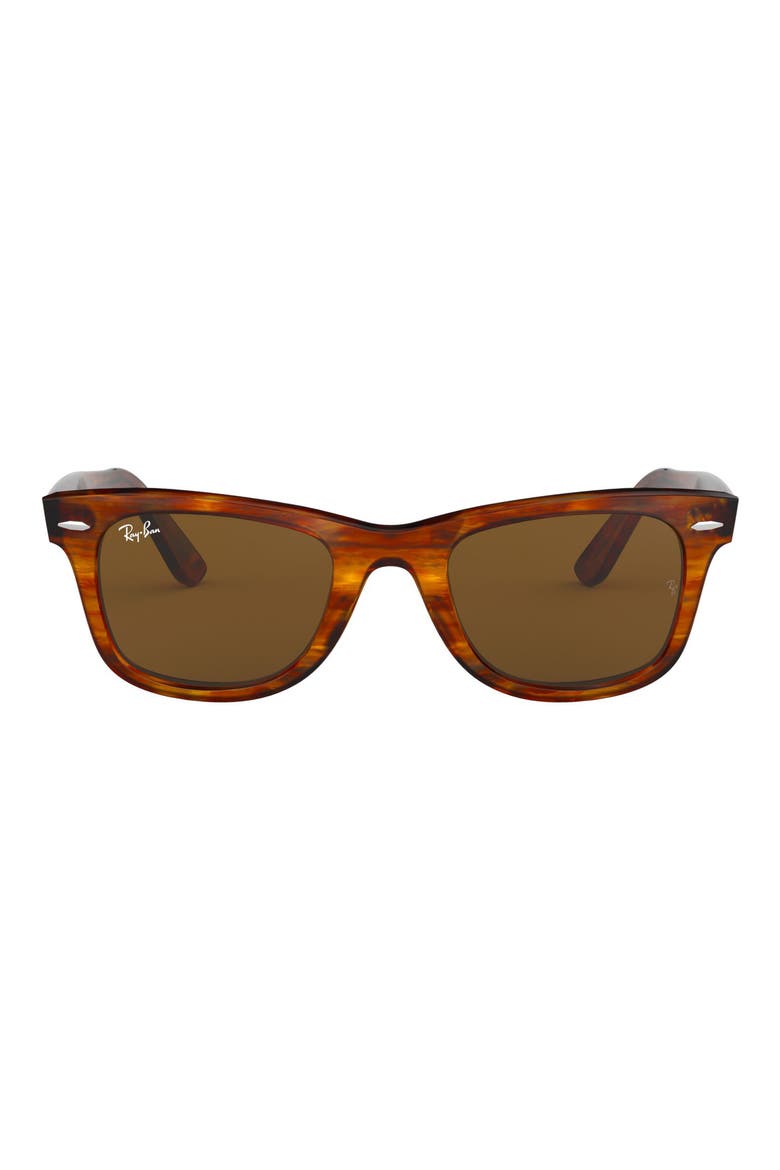 50mm Classic Wayfarer Sunglasses, Main, color, LIGHT TORTOISE