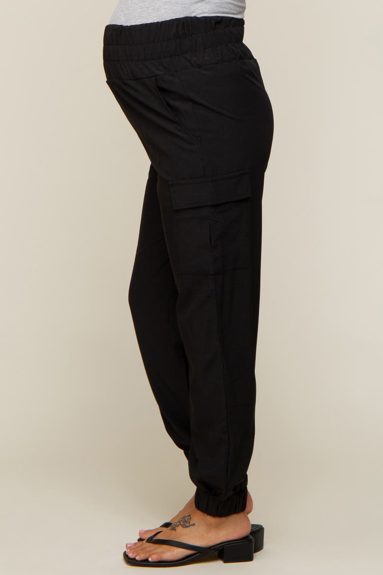 Cargo Pocket Joggers, Alternate, color, Black