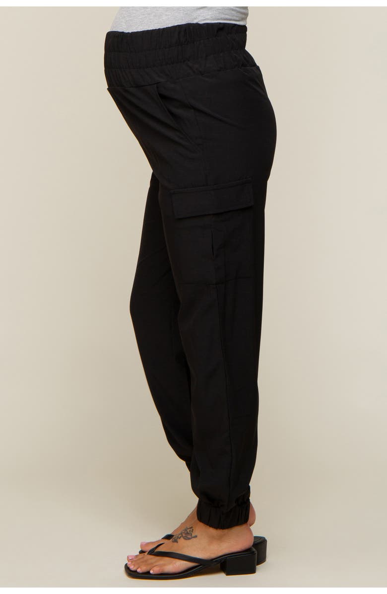 PinkBlush Cargo Pocket Joggers, Alternate, color, Black