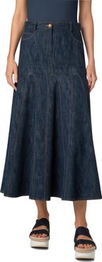 Akris punto Denim Midi Skirt