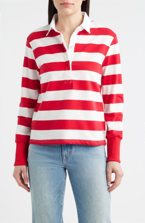 Rugby Stripe Cotton Sweatshirt