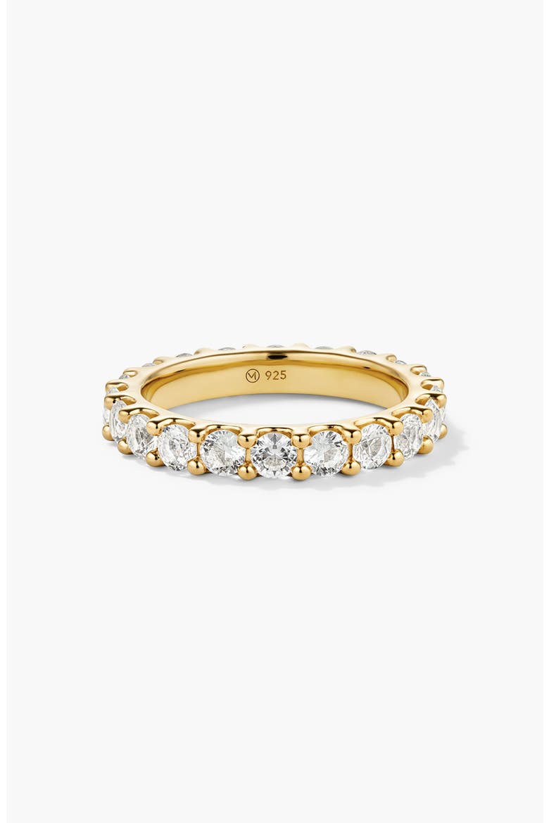 Aurora Lab Grown Sapphire Eternity Ring, Main, color, 18k Gold Vermeil