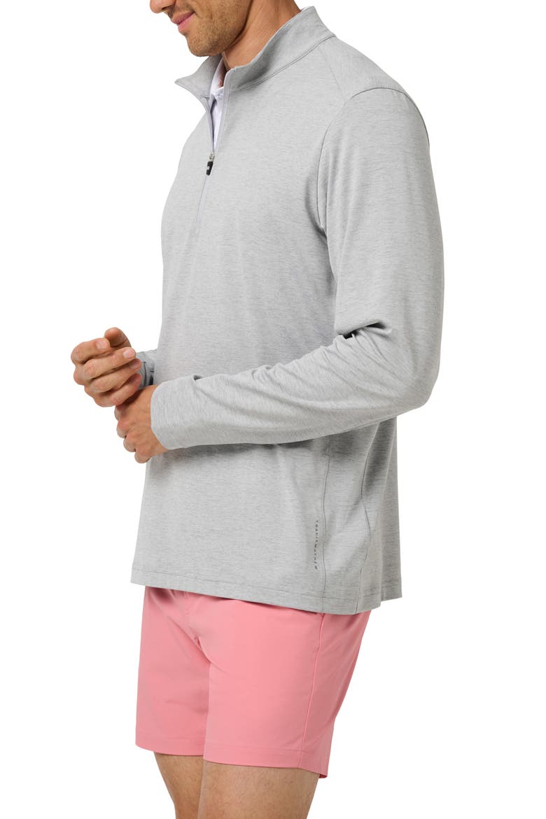 Full Round Quarter Zip Pullover, Alternate, color, HEATHER GREY