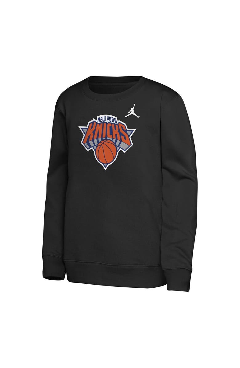 Jordan Brand Youth Jordan Brand Black New York Knicks Courtside Statement Edition Sweatshirt, Alternate, color, Black