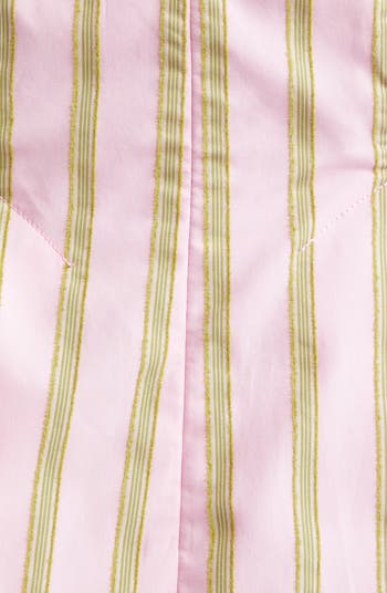 Jacquard Puff Sleeve Organic Cotton Top