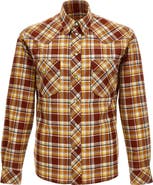 Versace Informal Plaid Snap-Up Western Shirt