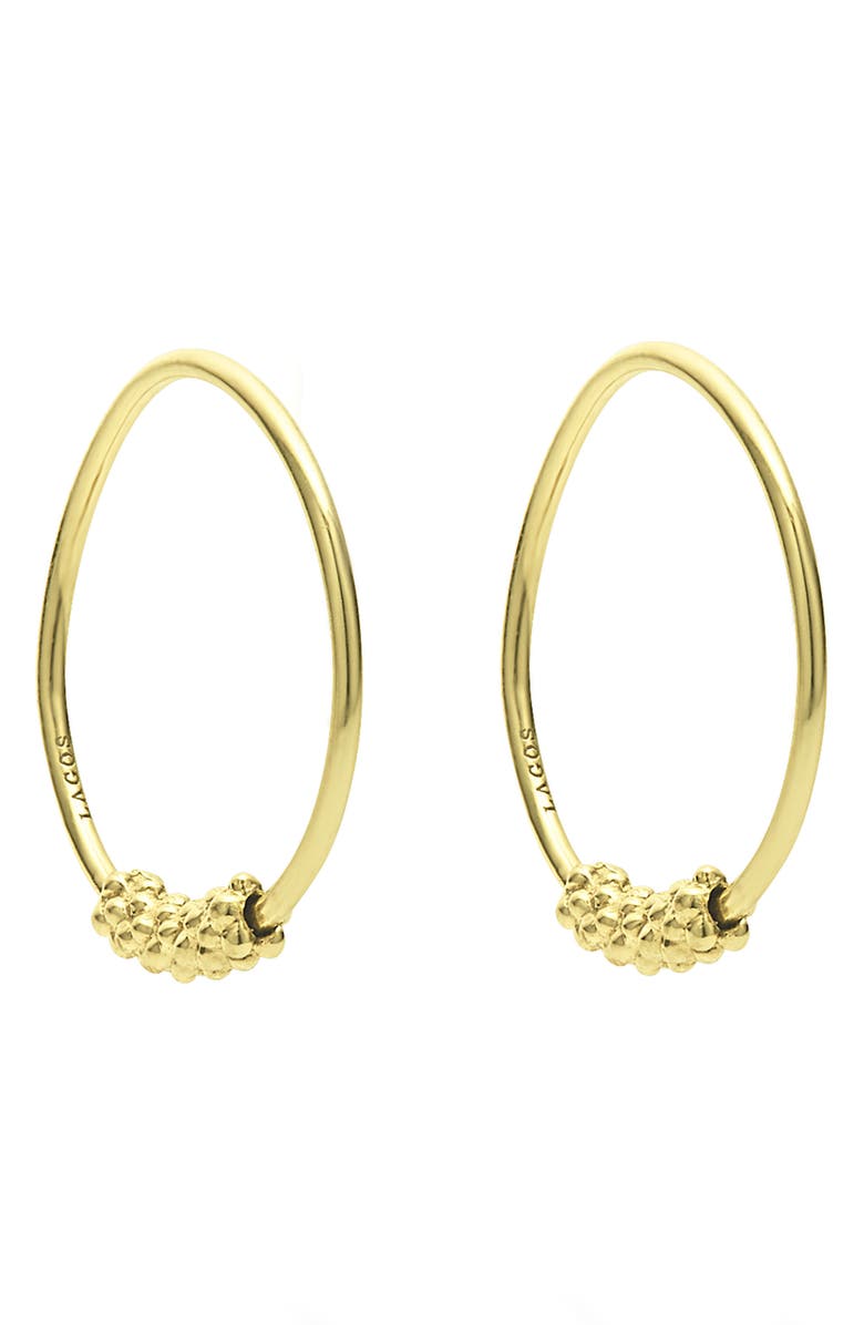 LAGOS Caviar Hoop Earrings, Main, color,