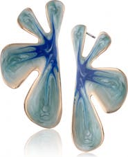 JARDIN Enamel Tulip Drop Earrings