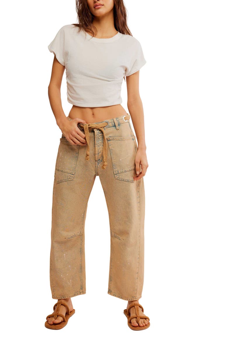 Free People We the Free Moxie Barrel Jeans, Alternate, color,
