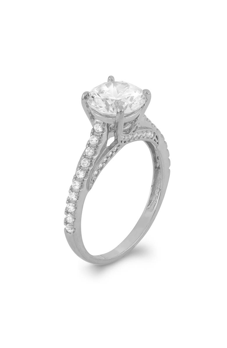 FUZION CREATIONS Cubic Zirconia Ring, Alternate, color, Silver