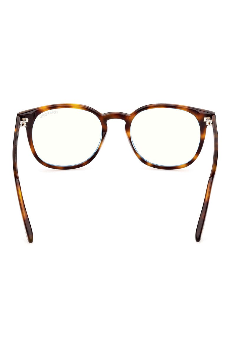52mm Round Blue Light Blocking Reading Glasses, Alternate, color, SHINY GUNMETAL/ SMOKE POL