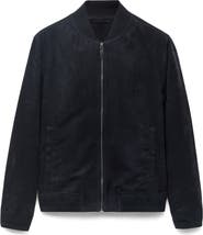 MANGO Faux Suede Bomber Jacket