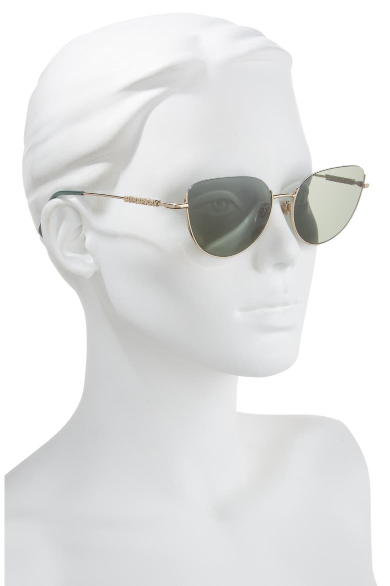 Harper 58mm Cat Eye Sunglasses, Alternate, color, LIGHT GOLD