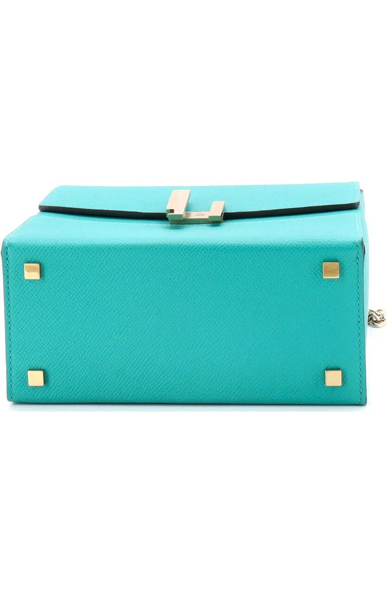 Pre-Owned Hermes Cinhetic Top Handle Bag Epsom, Alternate, color, Vert Verone