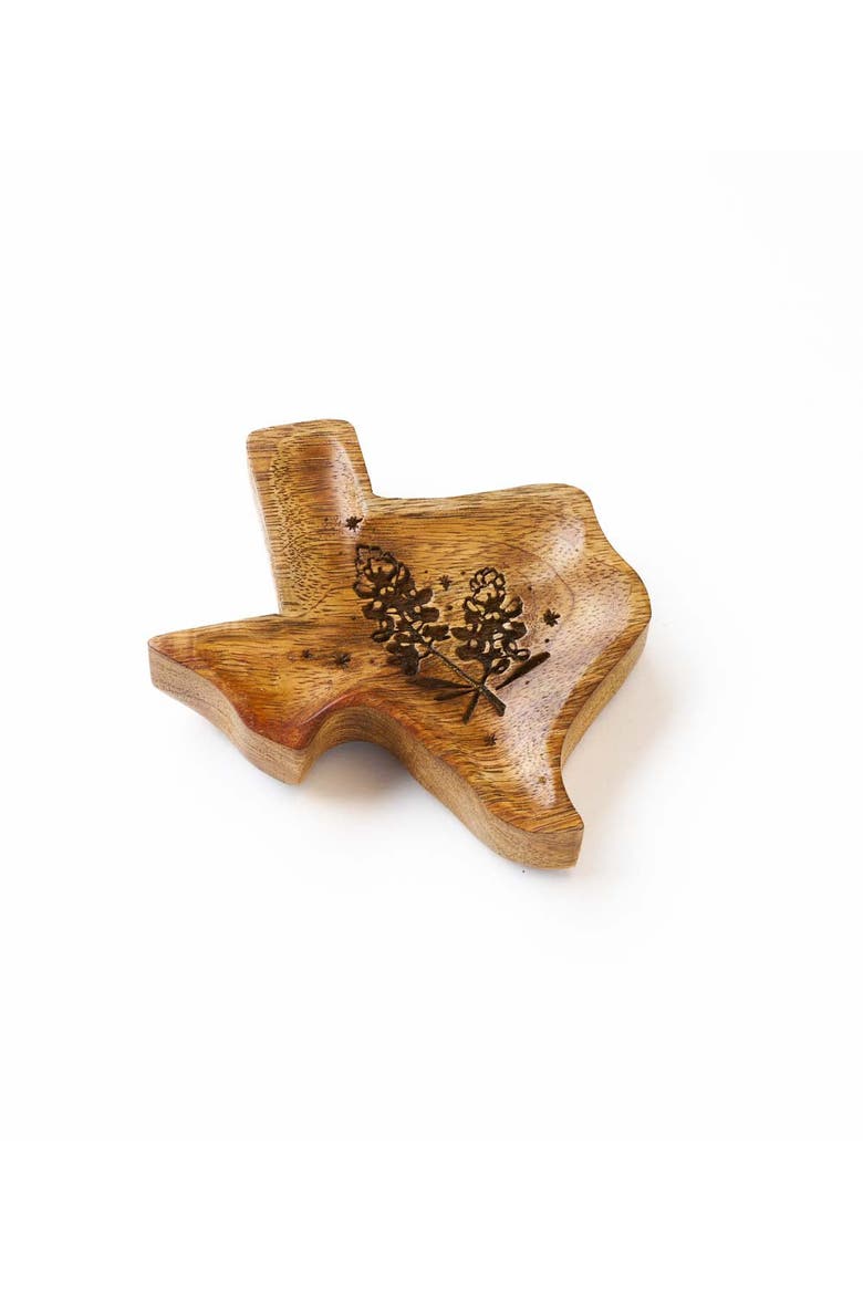 Texas State Bluebonnet Trinket Dish, Alternate, color, Natural