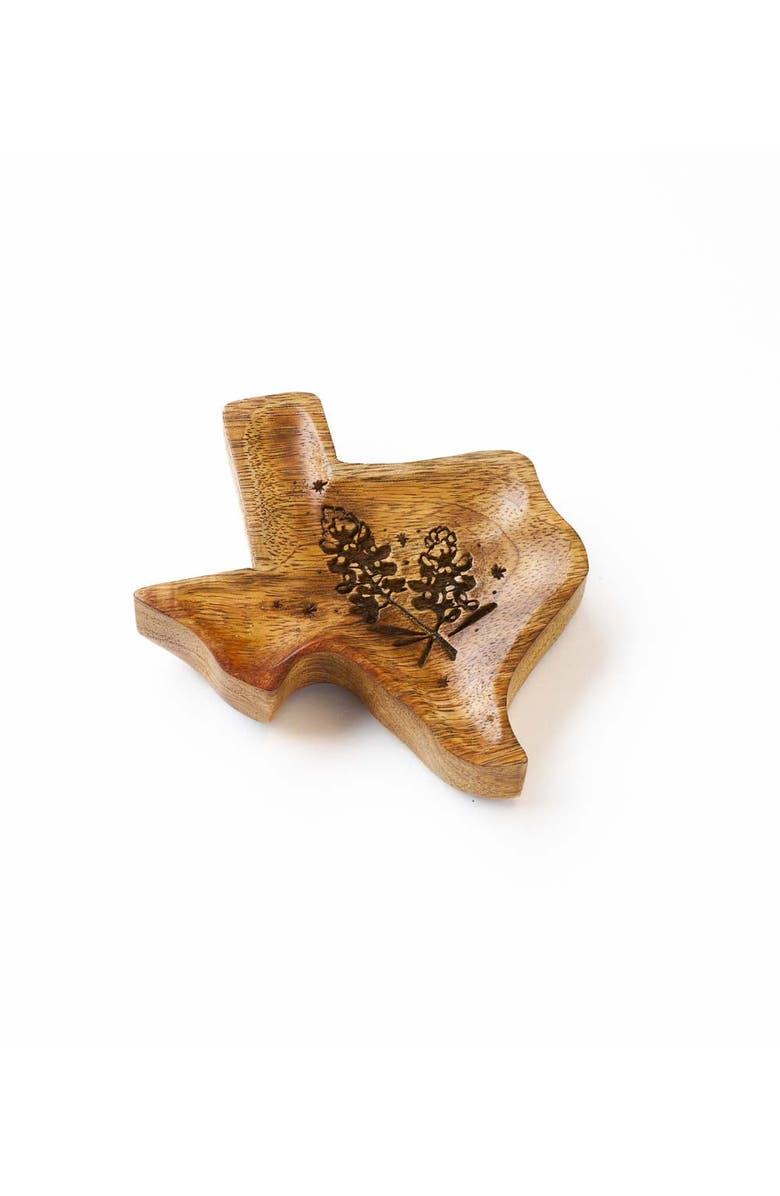 Matr Boomie Texas State Bluebonnet Trinket Dish, Alternate, color, Natural
